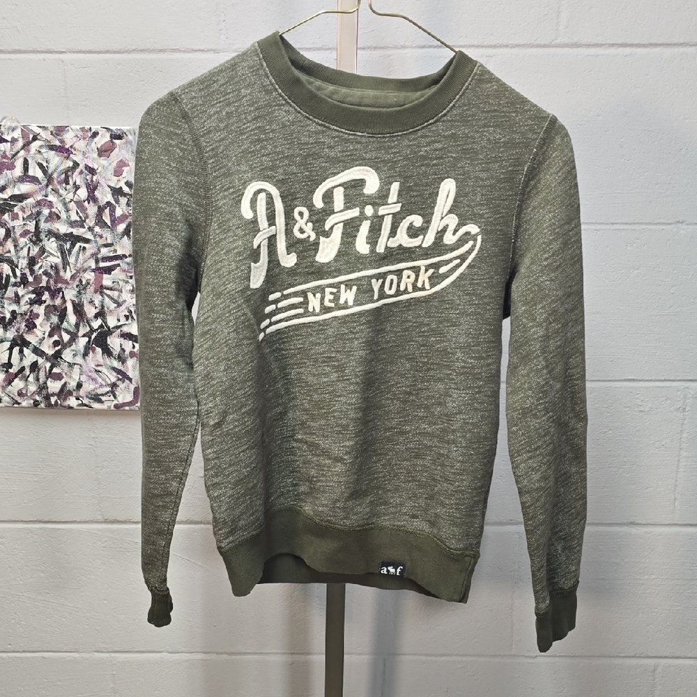 Abercrombie Kids Olive Green Logo Sweatshirt